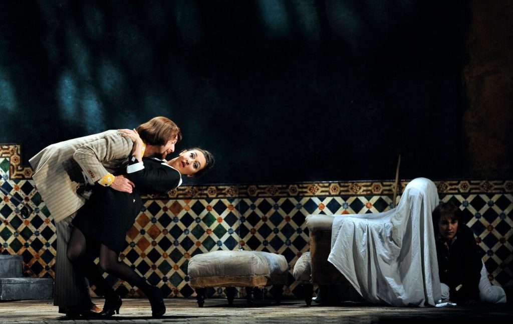 Glyndebourne Festival Opera 2016 – Michael Grandage’s production of Mozart’s The Marriage of Figaro – Davide Luciano, Rosa Feola, Gyula Orendt, Golda Schultz, Natalia Kawalek; conducted by Jonathan Cohen 2 13769 1