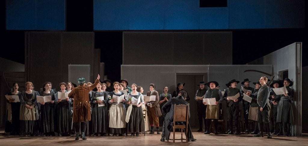 English National Opera – Fiona Shaw’s production of Mozart’s The Marriage of Figaro – Thomas Oliemans, Rhian Lois, Lucy Crowe, Ashley Riches; conducted by Martyn Brabbins 2 15327 1