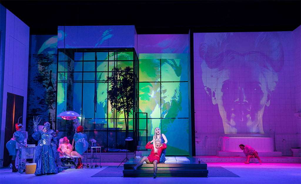 English National Opera – Harrison Birtwistle’s The Mask of Orpheus – Peter Hoare, Marta Fontanals-Simmons & James Cleverton; directed by Daniel Kramer; conducted by Martyn Brabbins 2 16915 1