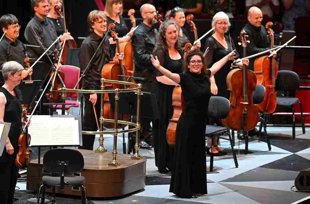 Prom 32: Beethoven’s Seventh Symphony 2 Prom 32: The BBC National Orchestra of Wales conducted by Nil Venditti perform Grace Williams: Concert Overture, Karl Jenkins: Stravaganza (Jess Gillam: soprano saxophone), Louise Farrenc: Overture No. 1 and Ludwig van Beethoven: Symphony No. 7 in A major, broadcast live on BBC Radio 3 from the Royal Albert Hall on Monday 12 Aug 2024 Photo: BBC / Mark Allan